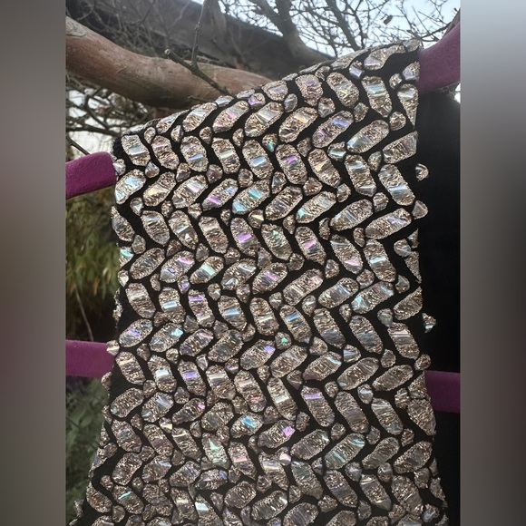 Funky Vintage Vest with Holographic Mylar - Picture 3 of 6